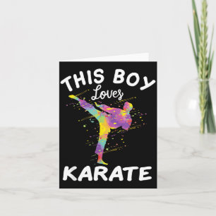 Cartão Este Menino Ama Karatê