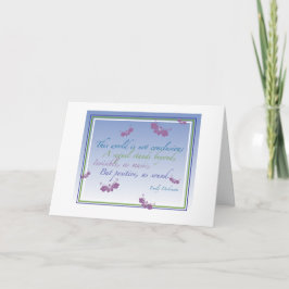 Cartão Este mundo não é conclusão...