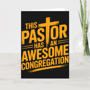 Cartão Este Pastor Tem Uma Congregação Cristã Incrível