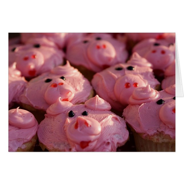 Cartão Este Pequeno Porquinho (Frente Horizontal)