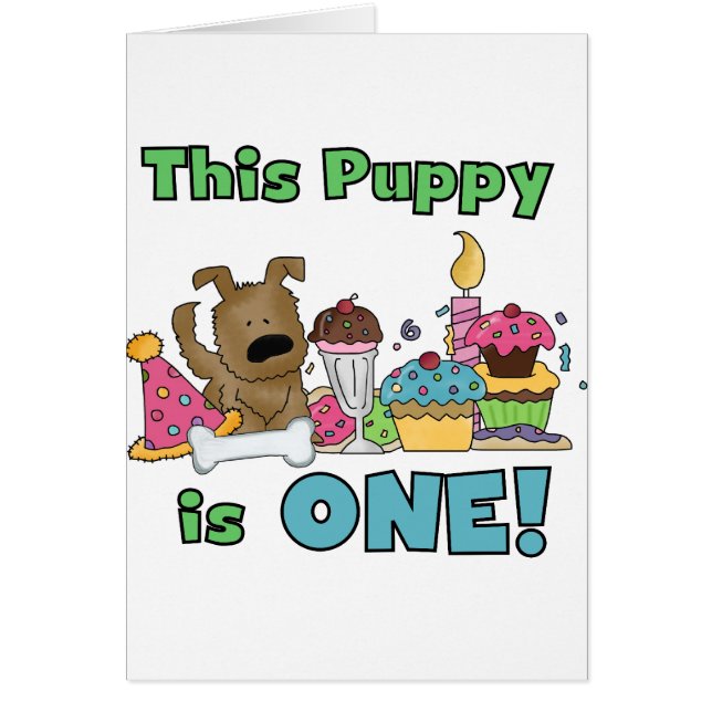 Cartão Este Puppy é um Camiseta e presentes (Frente)