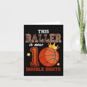 Cartão Este Rapaz Tem Agora 10 Dígitos Duplos De Basquete