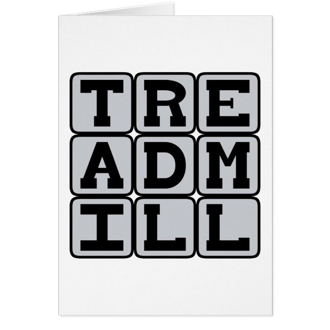 Cartão Esteira, Equipamento De Exercício (Frente)