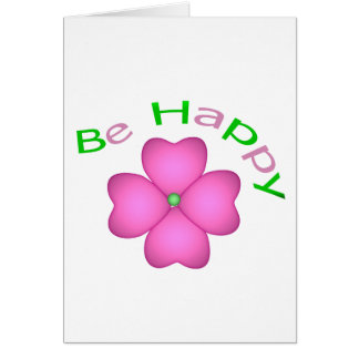 Cartão Esteja feliz