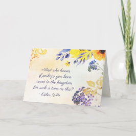 Cartão Ester 4:14 Venha ao Reino para esse período