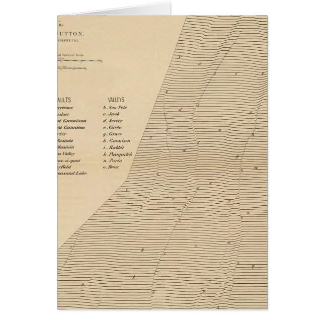 Cartão Estereograma de deslocamentos Utah (Frente)