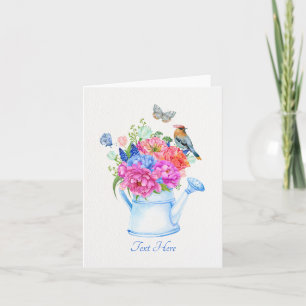 Cartão estética do buquê de flores