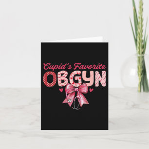 Cartão Estetoscópio de Coquete Ob-gyn Favorito do Cupido