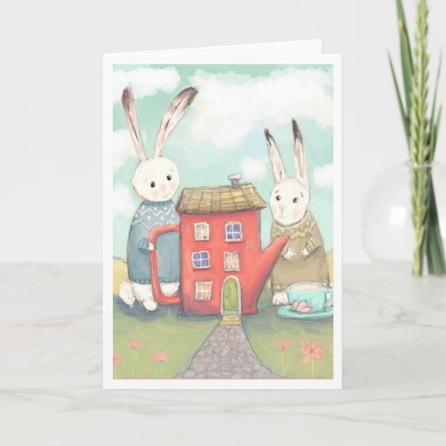 Cartão Esther, Parsnip, e o Giant Teapot (Frente)