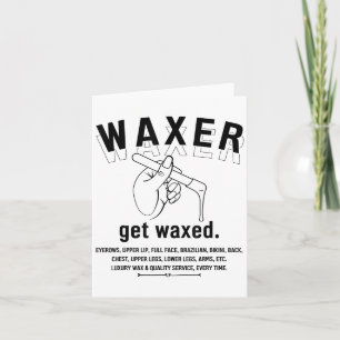 Cartão Estheticista brasileira Waxing - Mulher-chefe de c