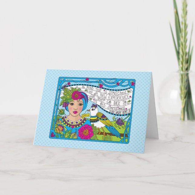 Cartão Esticar sua mente_saudação (Frente)