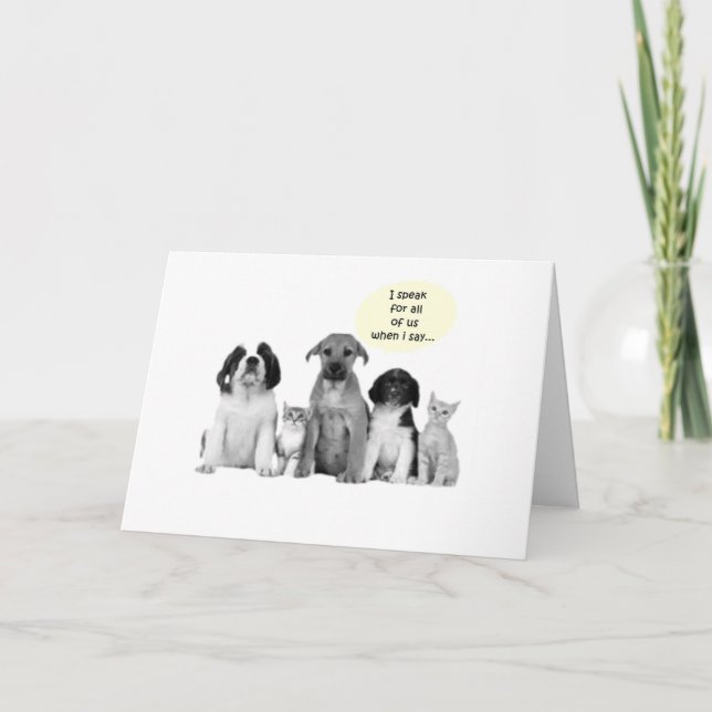 Cartão ESTILO aniversário de 21 anos GROUP GREETINGS DOGG (Frente)