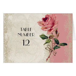 Cartão Estilo Barroco Vintage Rosa