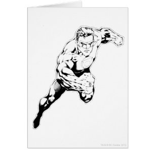 Cartão Estilo cômico - Salto rápido, preto e branco