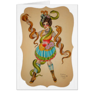 Cartão Estilo da cobra