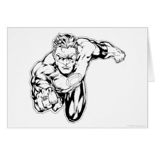 Cartão Estilo de banda desenhada - Anel na frente, Preto 