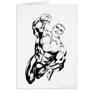 Cartão Estilo de banda desenhada - Subindo, Preto e Branc