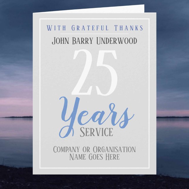 Cartão Estilo de Certificado de Prêmio de Serviço Longo (Criador carregado)