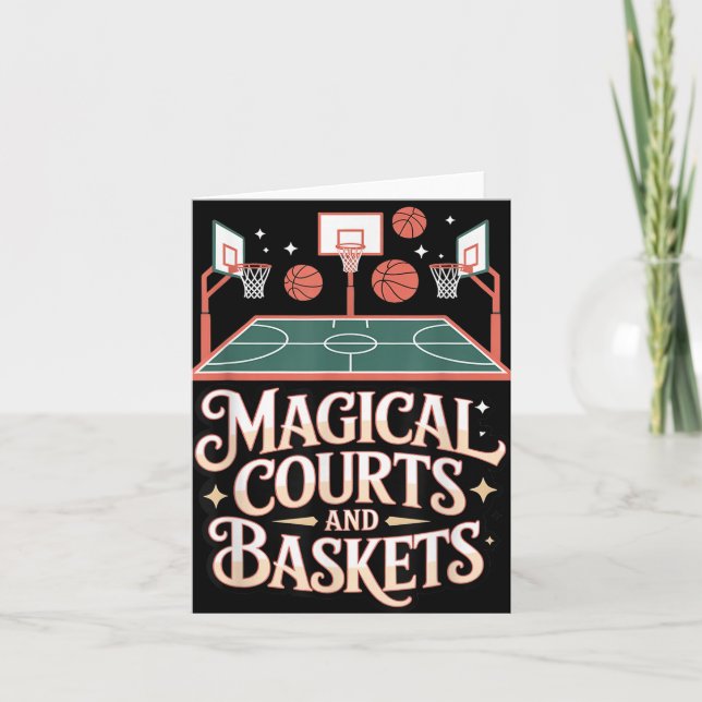 Cartão Estilo de Jogo de Draft Magia da Quadra de Basquet (Frente)