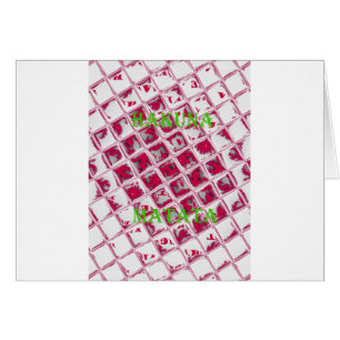 Cartão Estilo de Matata Red Hakuna