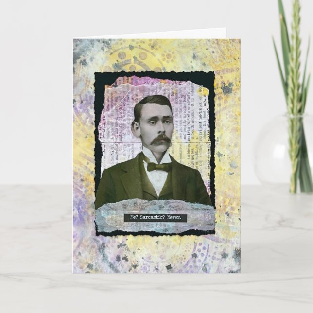 Cartão Estilo de Mídia Mista  (Frente)