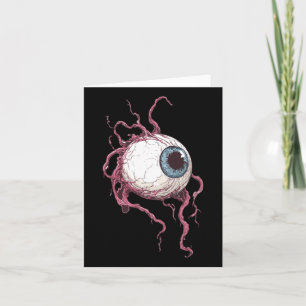 Cartão Estilo de Tatuagem de Olho de Monstro Assustador G