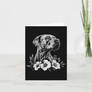 Cartão Estilo de Tatuagem Retroativa Grande Cão-De-Dane