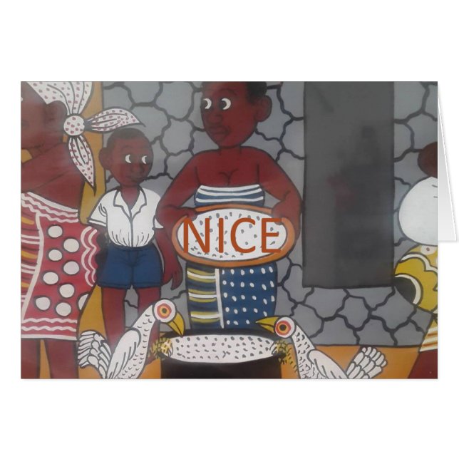 Cartão Estilo de vida tradicional africano (Frente Horizontal)