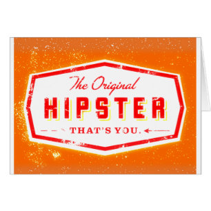 CARTÃO ESTILO DO HIPSTER DO GENGIBRE