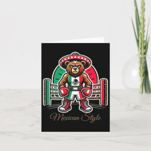 Cartão Estilo Mexicano Boxing Para Meninos