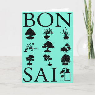 Cartão Estilos Básicos da Árvore Bonsai