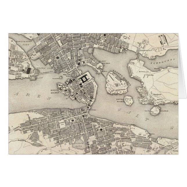 Cartão Estocolmo, Suecia (Frente Horizontal)