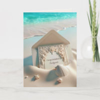 Estoque De Casamento De parabéns Na Areia De Praia