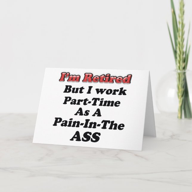 Cartão Estou aposentado (Frente)