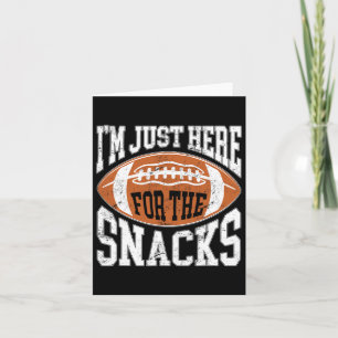 Cartão Estou Aqui Apenas Para Os Lanches Futebol Engraçad