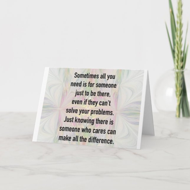 CARTÃO ESTOU "AQUI PARA VOCÊ" / VEJA "VOCÊ" EM BREVE (Frente)