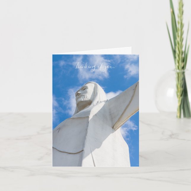 Cartão Estou Aqui Pensando Em Você. (Frente)