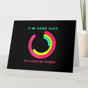 Cartão Estou aqui só para fechar minha Malhação de ginást