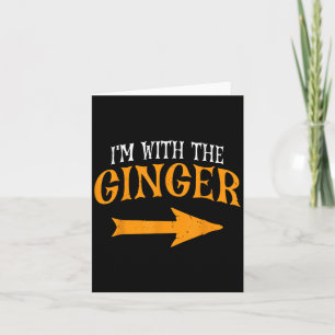 Cartão Estou Com Ginger Halloween Figurume Engraçado Casa