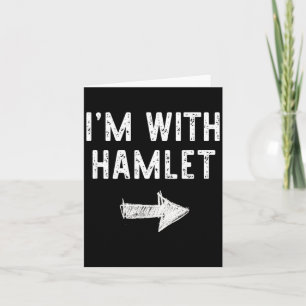 Cartão Estou com O Hamlet Fantasia de Halloween Divertida