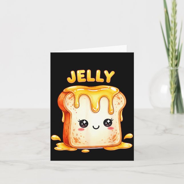 Cartão Estou Com O Jelly Casal Engraçado Combinando Cute  (Frente)
