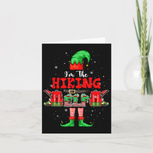 Cartão Estou indo para Elf Chrisrmas acampando Figurume n