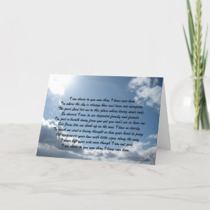 Cartão Estou mais perto de você agora do que tenho...