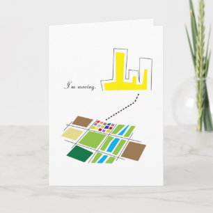 Cartão Estou me mudando.
