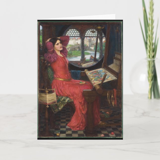 Cartão Estou Meio Doente das Sombras - John Waterhouse (Frente)