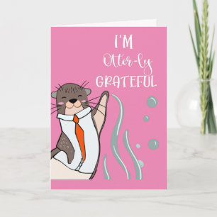 Cartão Estou muito grato por você Cera de Natal