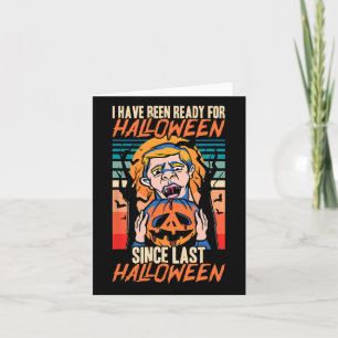 Cartão Estou Pronta Para O Halloween Desde O Último Hallo