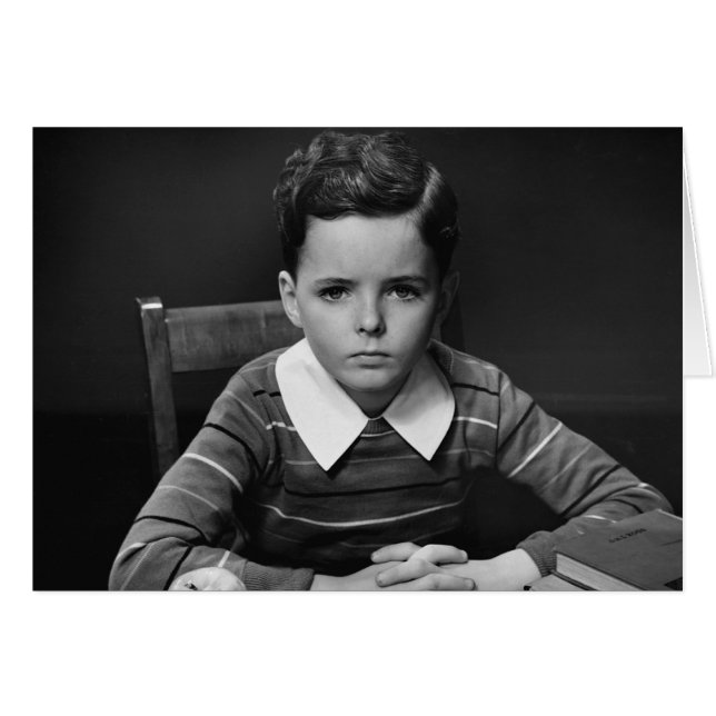 Cartão Estou pronto para aprender (Frente Horizontal)