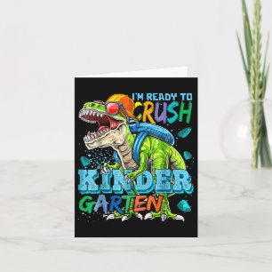 Cartão Estou Pronto Para Esmagar O Dinossauro Do Jardim D