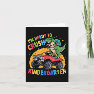 Cartão Estou Pronto Para Esmagar O Dinossauro Do Jardim D